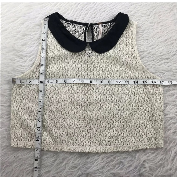 Free People Peek-A-Boo Collared Sleeveless Top - Picture 4 of 5